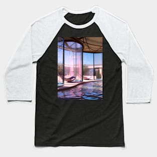 Pool Lounge Baseball T-Shirt